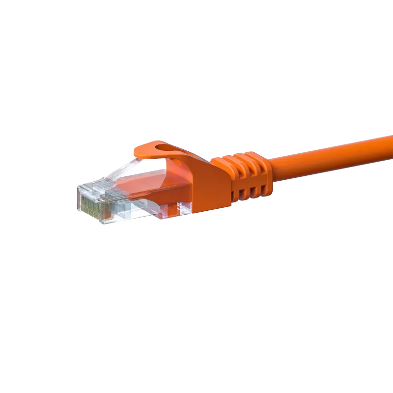 DSIT CAT5e U/UTP netwerk-patchkabel, 1 m, oranje, 100% koper (DC-56-010)