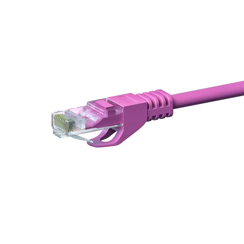 DSIT CAT5e netwerkkabel, U/UTP, 7 meter, roze, 100% koper (DC-59-075)