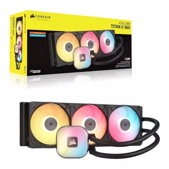 CORSAIR iCUE LINK TITAN II 360 RX RGB zwarte vloeistof-CPU-koeler