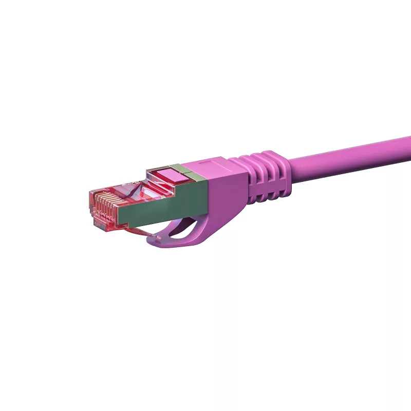 DSIT CAT 6 S/FTP LSOH netwerk-patchkabel, 30 m, roze