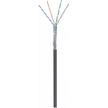 DSIT CAT6 S/FTP 50m buiten-netwerkkabel op rol, zwart CCA (DC-OUT-SFTP6CCA-50)