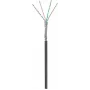 DSIT CAT6 S/FTP 50m buiten-netwerkkabel op rol, zwart CCA (DC-OUT-SFTP6CCA-50)