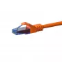 DSIT CAT6a U/UTP 100% koper ethernet-patchkabel 0,15 m oranje