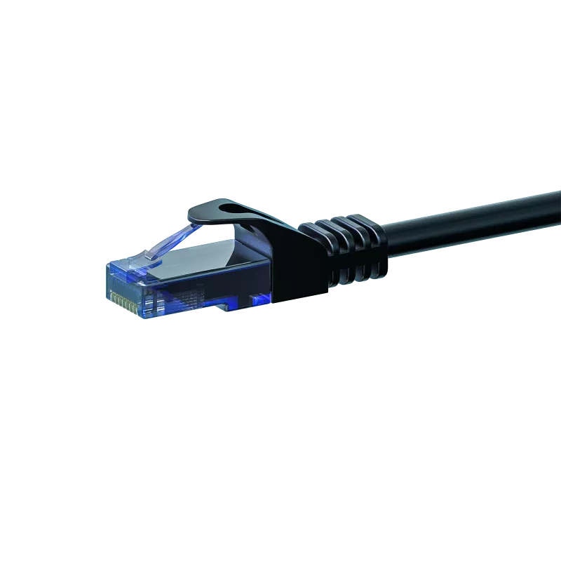 DSIT CAT6a U/UTP 100% koper netwerk-patchkabel, 1,5 m, zwart (DC-U6A0-015)