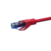 DSIT CAT6a U/UTP 100% koper-patchkabel, 1,5 m, rood