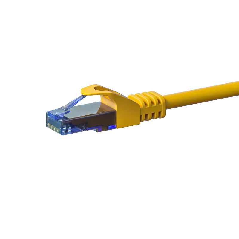 DSIT CAT6a U/UTP 100% koper netwerkkabel 15m geel 10GbE 500MHz