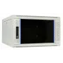 DSIT DS6604W 4U wandmontage serverkast met glazen deur, 600 x 600 x 280 mm, wit