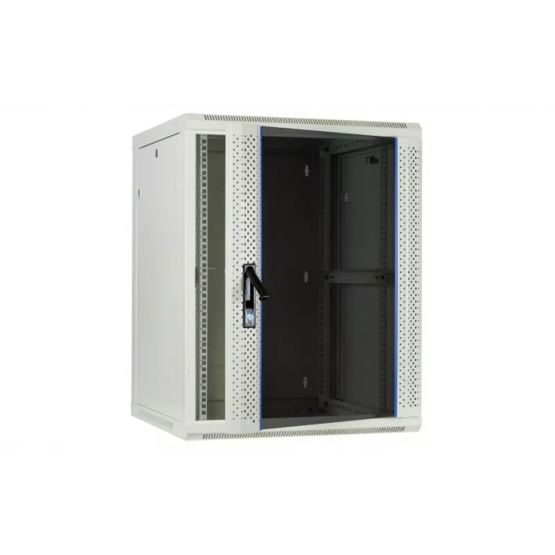 DSIT DS6604W 4U wandmontage serverkast met glazen deur, 600 x 600 x 280 mm, wit