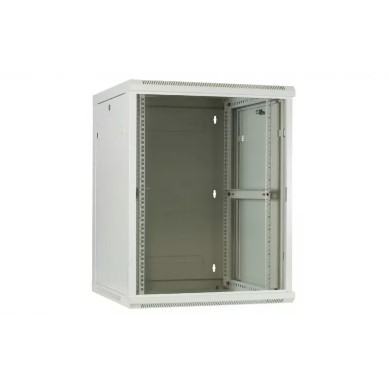 DSIT DS6604W 4U wandmontage serverkast met glazen deur, 600 x 600 x 280 mm, wit