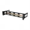 DSIT 2U DIN-rail houder voor 19 inch racks, diepte verstelbaar 100-200 mm, TS35, zwart