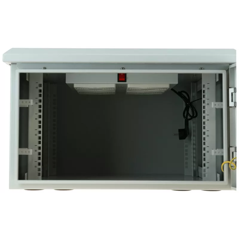 DSIT DS6606-OUT 19 inch outdoor wandmontage serverkast IP55, 6U, 600x600x368 mm