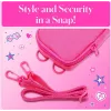 Kodak x Barbie softcase met rits en schouderriem voor Printomatic en Step Slim, roze (RODBCMPK)