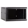 DSIT DS6604M 4U wandmontage serverkast met metalen deur, 600 x 600 x 280 mm, zwart