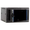 DSIT DS6604-F 6U wandmontage-serverbehuizing met glazen deur, 600x450x320 mm, zwart