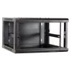 DSIT DS6604-F 6U wandmontage-serverbehuizing met glazen deur, 600x450x320 mm, zwart