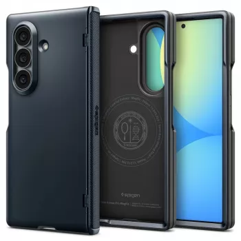 SPIGEN Slim Armor Pro MagSafe-hoes voor Samsung Galaxy Z Fold 8 Ultra - Metal Slate