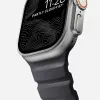 NOMAD Rocky Point armband voor Apple Watch 46mm/49mm zwart-zilver