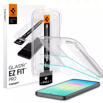 Spigen Glas.tR EZ Fit Pro 2-pack displayschermglas van gehard glas voor Samsung Galaxy A27 5G - helder