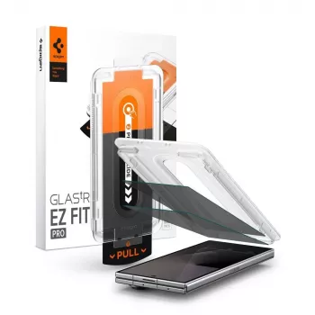 Spigen Glas.tR EZ Fit Pro 2-pack gehard glas displayscherm met ultra-privacyfilter voor Samsung Galaxy Z Fold 7 / 8 hoofdisplay