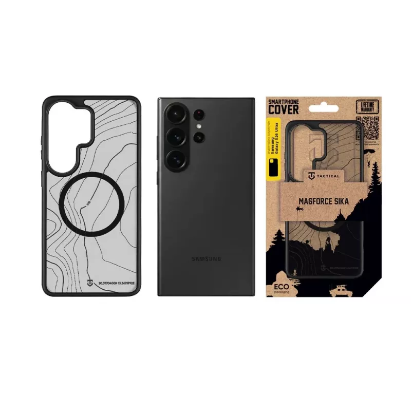 Tactische achtercover MagForce Hyperstealth Sika voor Samsung Galaxy S26 Ultra - asfalt