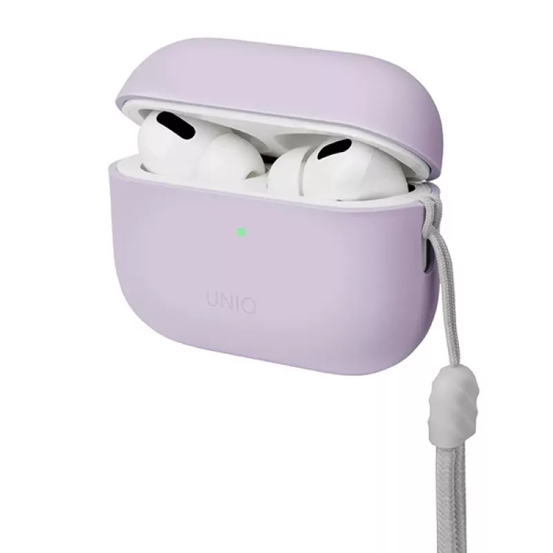 UNIQ Lino siliconenhoes voor AirPods Pro 2e generatie - lila lavendel