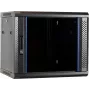 DSIT DS6409 9U wandmontage-serverkast met glazen deur, 600x450x500 mm, zwart