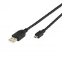 Vivanco VVITUSBAMICB10MK USB 2.0 Type-A naar Micro-B-kabel, 1 m, zwart