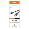 Vivanco VVITUSBAMICB10MK USB 2.0 Type-A naar Micro-B-kabel, 1 m, zwart