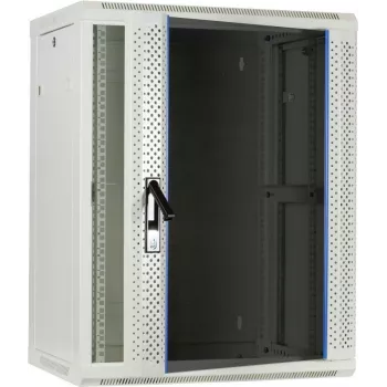 DSIT 15U wandmontage-serverkast met glazen deur, wit, 600x450x770 mm (DS6415W)