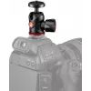 Manfrotto MH492LCD-BH kogelkop voor camera-flitsschoen, zwart