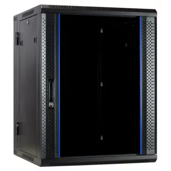 DSIT DS6615-DOUBLE omkeerbare wandmontage-serverkast met glazen deur, 600 mm breed