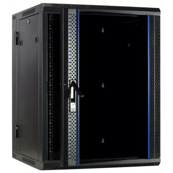 DSIT DS6615-DOUBLE omkeerbare wandmontage-serverkast met glazen deur, 600 mm breed