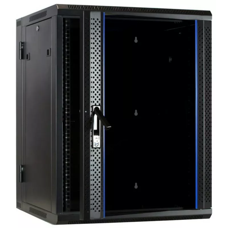 DSIT DS6615-DOUBLE omkeerbare wandmontage serverkast met glazen deur, 600 mm breed