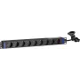 DSIT DS-9PDU 19 inch rackmount-stroomverdeleenheid - 9 Schuko-stopcontacten, 16A, 1U, zwart