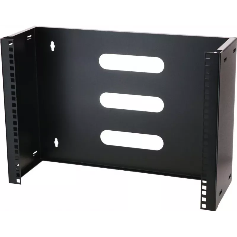 DSIT 8U 19-inch wandmontage vast frame, 180 mm diepte, zwart (DS-WMB8-S)