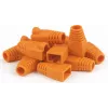DSIT Danicom RJ45 boot Oranje, 10-pack – trekontlasting zonder haakjes voor ethernetkabel