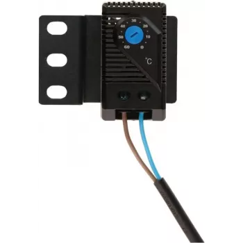 DSIT DS-Therm bimetaal thermostaat voor ventilatorregeling, 0-60°C, DIN-rail, NO-contact
