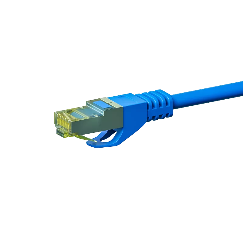 DSIT Cat.7 S/FTP PiMF RJ45 netwerkkabel, 0,25 m, Blauw