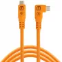 Tether Tools TetherPro Optima 10G haakse USB-C-naar-USB-C-kabel, 1,8 m, oranje (CUC06RTG2-ORG)