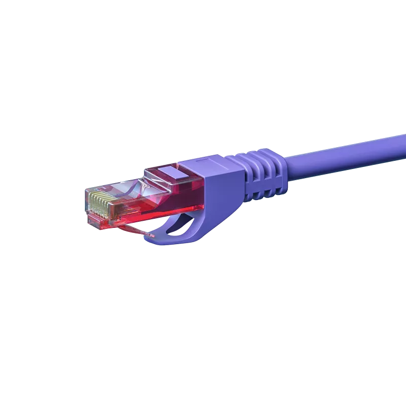 DSIT DC-68-075 CAT6 U/UTP netwerkkabel, 7,5 m, paars, 100% koper