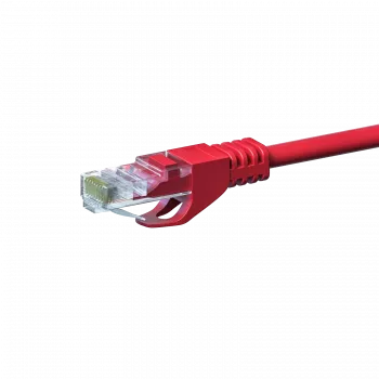 DSIT CAT 5e U/UTP Ethernet-patchkabel, 0,5 m, rood, CCA, RJ45, Gigabit