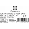 DSIT CAT 5e U/UTP netwerk-patchkabel, RJ45-stekker naar stekker, 2 m, geel, CCA, 100 MHz