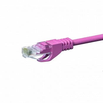 DSIT CAT 5e U/UTP patchkabel, 20 m, roze, CCA, RJ45, Gigabit Ethernet
