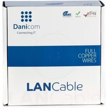 DSIT DANICOM CAT5E UTP 50m PVC Fca netwerkkabel DC-UTP5E-50-FCA