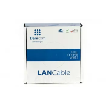 DSIT DANICOM CAT5E FTP 100m flexibele netwerkkabel PVC (Fca) - DC-FTP5E-100-FCA