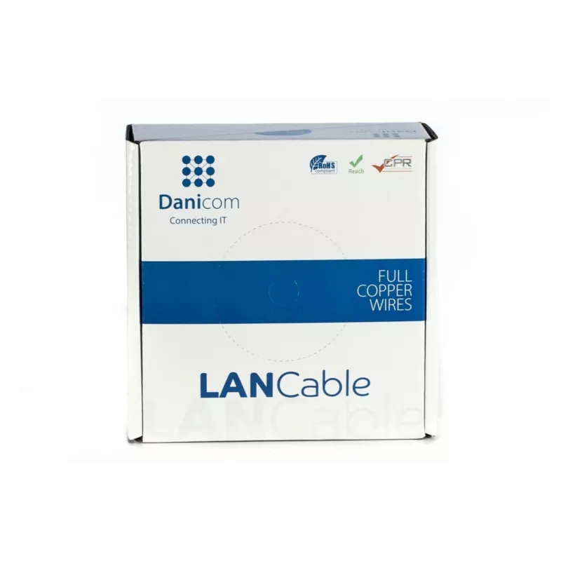 DSIT DANICOM CAT5E FTP 100m flexibele netwerkkabel PVC (Fca) - DC-FTP5E-100-FCA