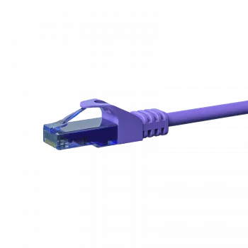 DSIT CAT6a netwerkkabel 100% koper - U/UTP - 0,15 m - violet (DC-U6A8-001)