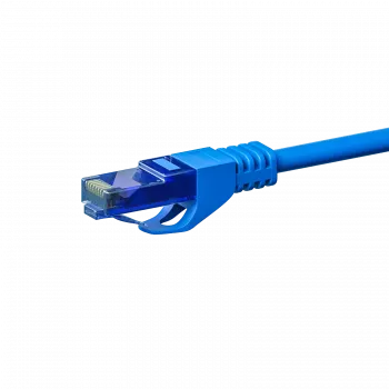 DSIT CAT6a U/UTP 100% koper ethernet-patchkabel, 3m, blauw, RJ45, 10 Gbps, 500 MHz