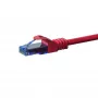 DSIT CAT6a U/UTP 100% koper ethernet-patchkabel, 15m, rood, 10Gbps, 500MHz, RJ45, snagless