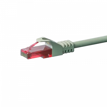 DSIT CAT6 U/UTP ethernet-patchkabel, 0,15 m, grijs, 100% koper, RJ45
